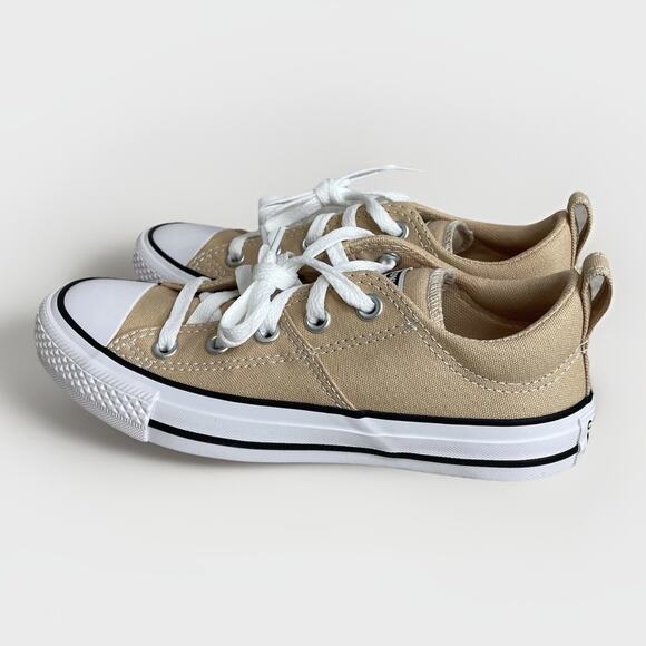Converse CTAS Madison Ox Coastal Dune Sand Women's Sz 5.5 Sneakers White Black - Picture 10 of 10